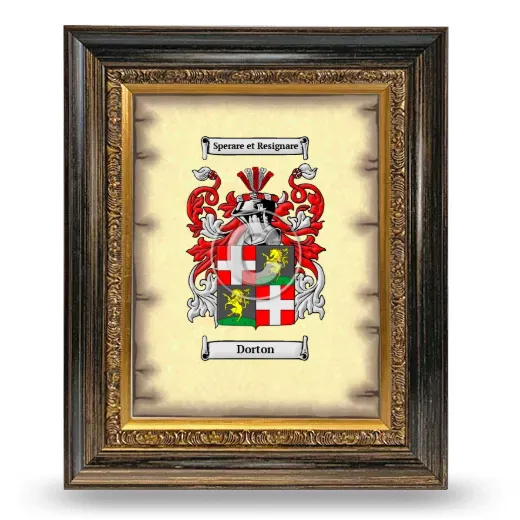 Dorton Coat of Arms Framed - Heirloom