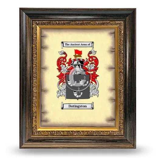 Dotingston Coat of Arms Framed - Heirloom