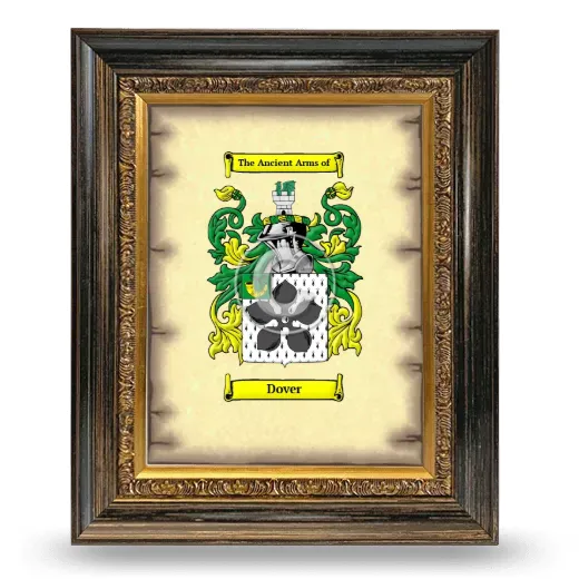 Dover Coat of Arms Framed - Heirloom