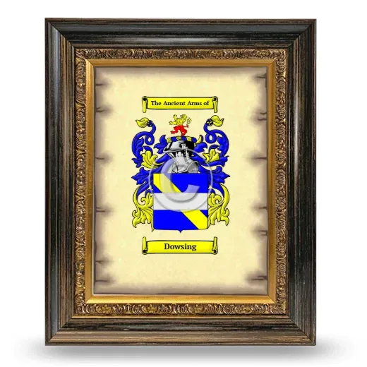 Dowsing Coat of Arms Framed - Heirloom