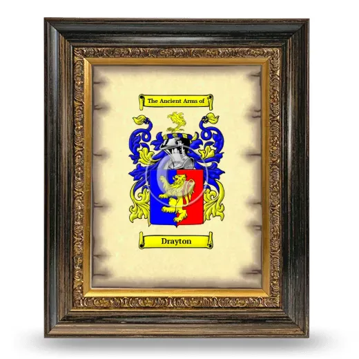 Drayton Coat of Arms Framed - Heirloom
