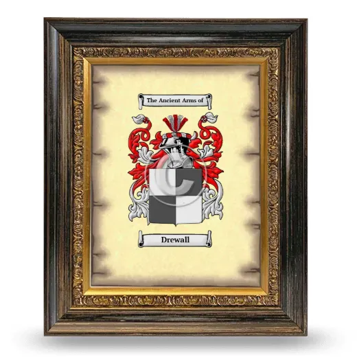 Drewall Coat of Arms Framed - Heirloom