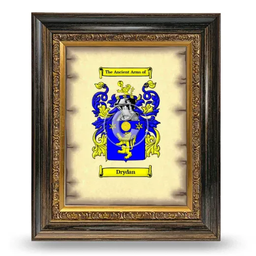 Drydan Coat of Arms Framed - Heirloom