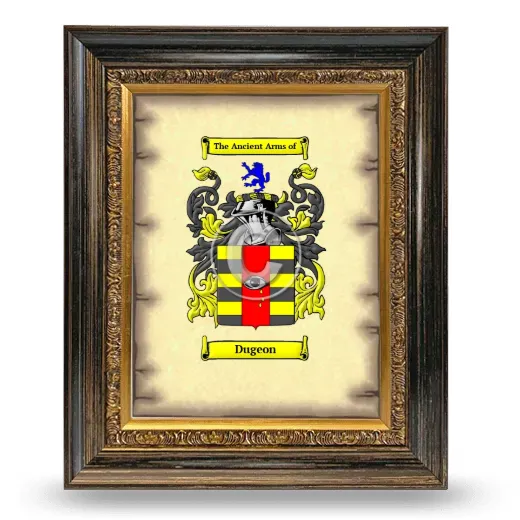 Dugeon Coat of Arms Framed - Heirloom