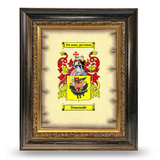 Dumnode Coat of Arms Framed - Heirloom