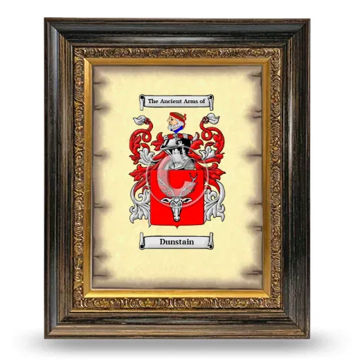 Dunstain Coat of Arms Framed - Heirloom