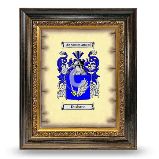Dushane Coat of Arms Framed - Heirloom