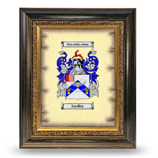Eardley Coat of Arms Framed - Heirloom