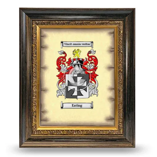 Eating Coat of Arms Framed - Heirloom