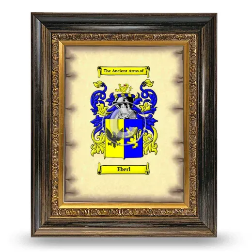 Eberl Coat of Arms Framed - Heirloom