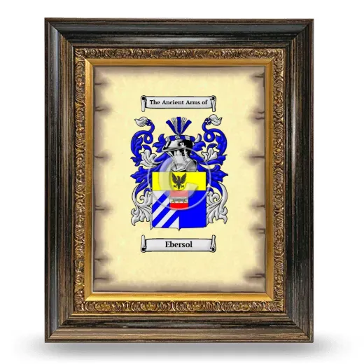 Ebersol Coat of Arms Framed - Heirloom