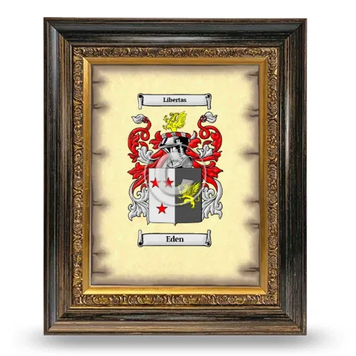 Eden Coat of Arms Framed - Heirloom