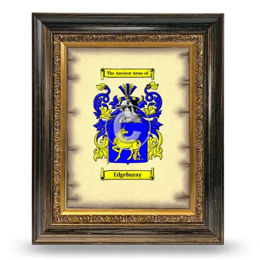 Edgeburay Coat of Arms Framed - Heirloom
