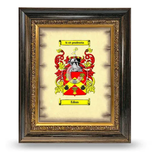 Edun Coat of Arms Framed - Heirloom