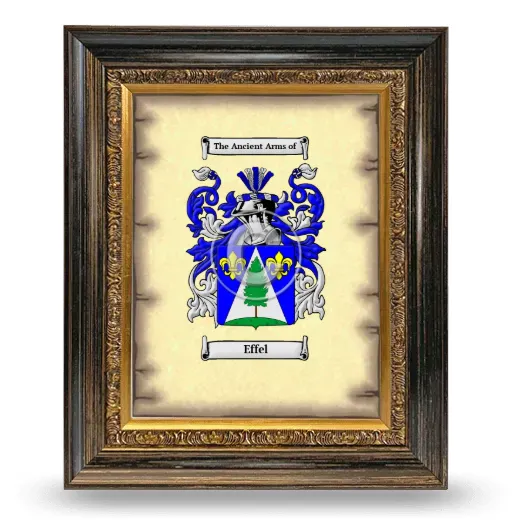 Effel Coat of Arms Framed - Heirloom