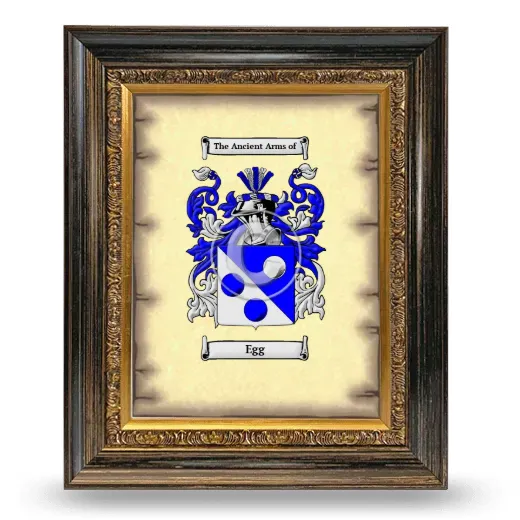 Egg Coat of Arms Framed - Heirloom