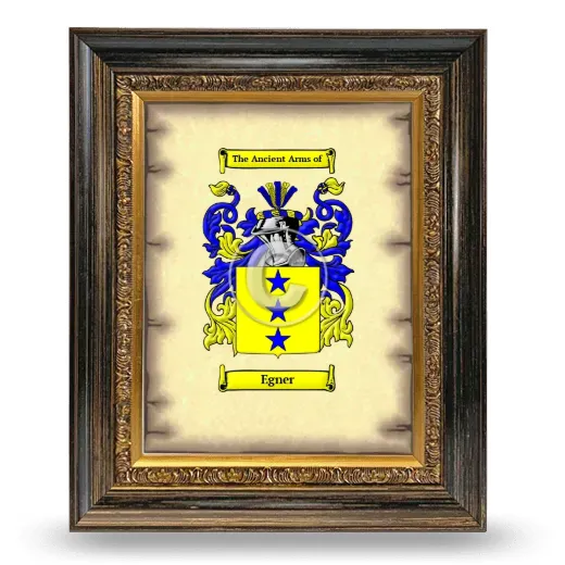 Egner Coat of Arms Framed - Heirloom