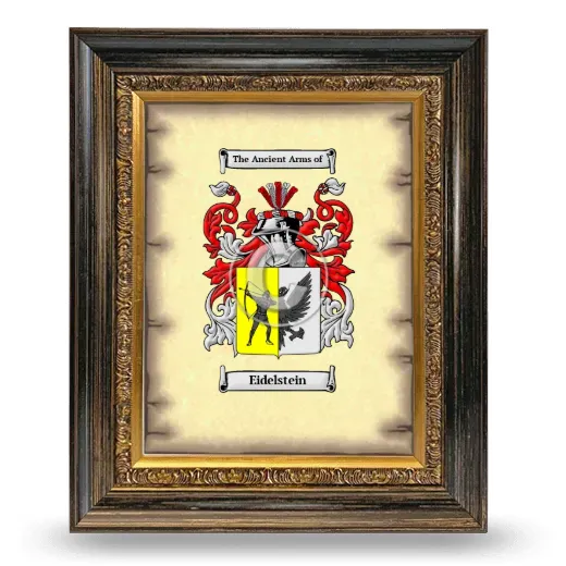 Eidelstein Coat of Arms Framed - Heirloom