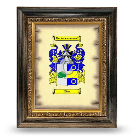 Elías Coat of Arms Framed - Heirloom