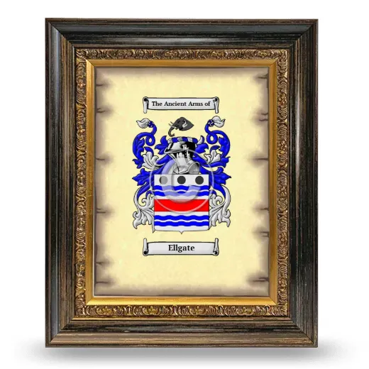 Ellgate Coat of Arms Framed - Heirloom