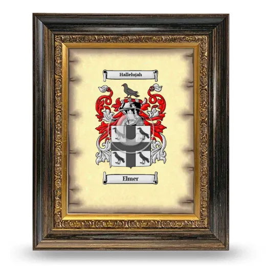 Elmer Coat of Arms Framed - Heirloom