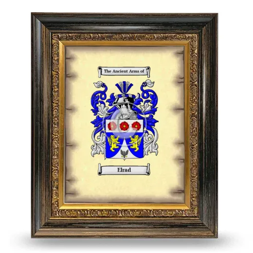 Elrad Coat of Arms Framed - Heirloom