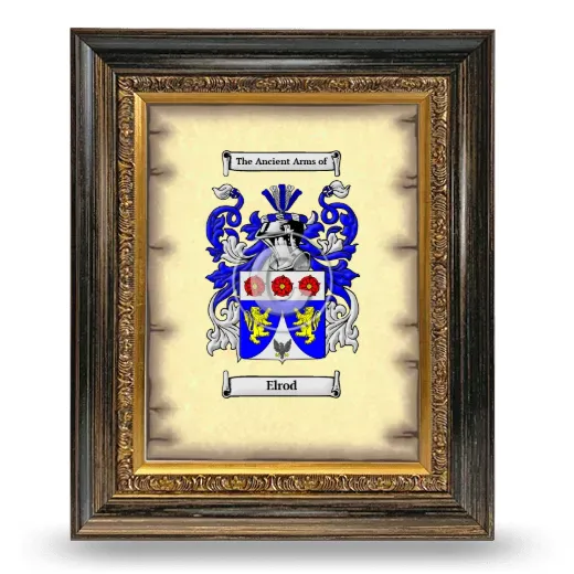 Elrod Coat of Arms Framed - Heirloom