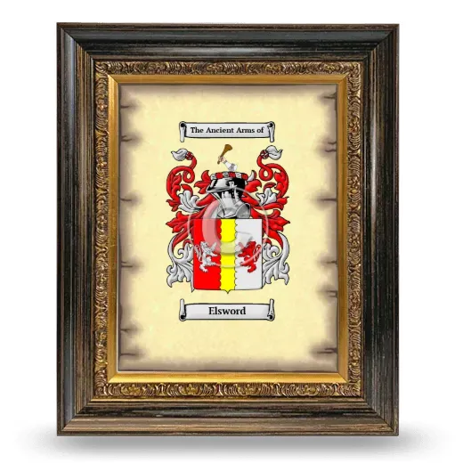 Elsword Coat of Arms Framed - Heirloom