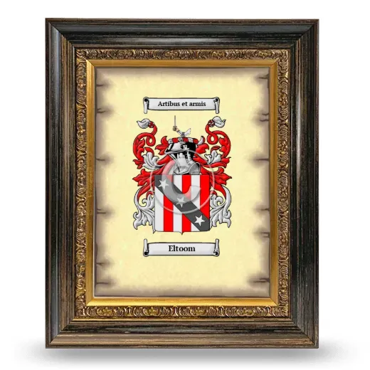 Eltoom Coat of Arms Framed - Heirloom