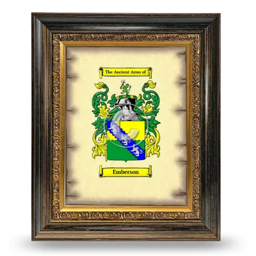 Emberson Coat of Arms Framed - Heirloom