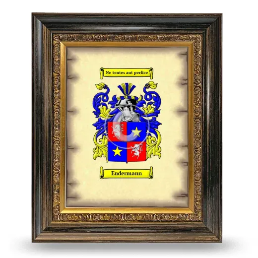 Endermann Coat of Arms Framed - Heirloom
