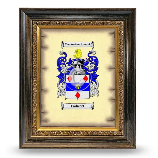 Endicott Coat of Arms Framed - Heirloom