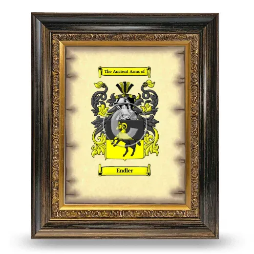Endler Coat of Arms Framed - Heirloom