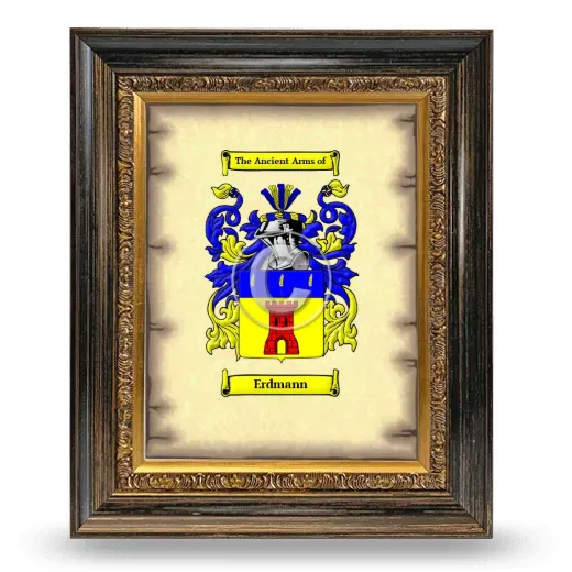Erdmann Coat of Arms Framed - Heirloom