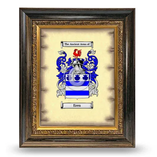 Eren Coat of Arms Framed - Heirloom