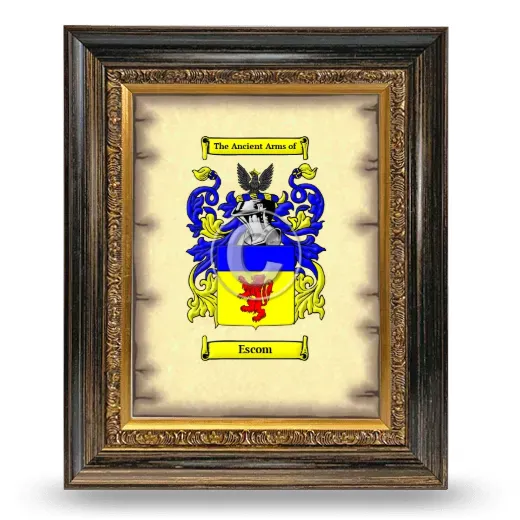 Escom Coat of Arms Framed - Heirloom