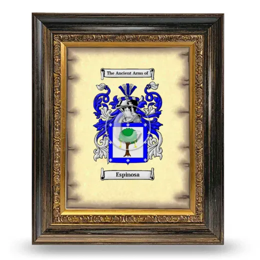 Espinosa Coat of Arms Framed - Heirloom