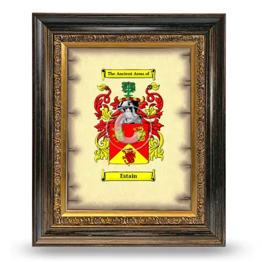 Estain Coat of Arms Framed - Heirloom