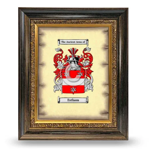 Estham Coat of Arms Framed - Heirloom