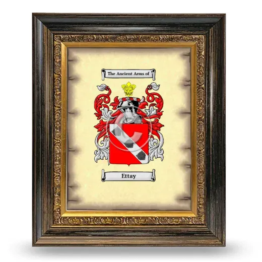 Ettay Coat of Arms Framed - Heirloom