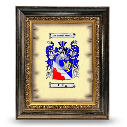 Ettling Coat of Arms Framed - Heirloom