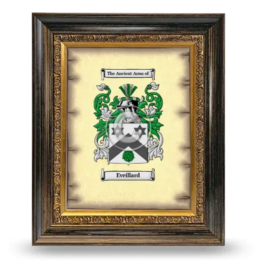 Eveillard Coat of Arms Framed - Heirloom