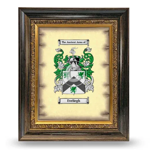 Eveliegh Coat of Arms Framed - Heirloom