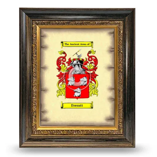 Everatt Coat of Arms Framed - Heirloom