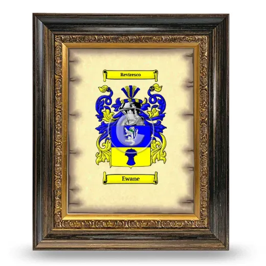 Ewane Coat of Arms Framed - Heirloom