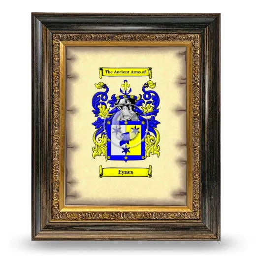Eynes Coat of Arms Framed - Heirloom