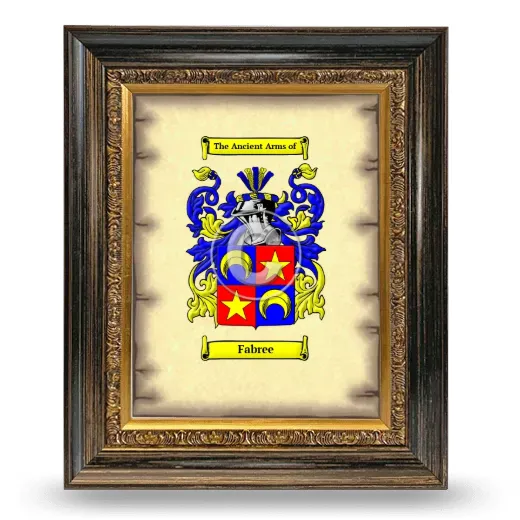 Fabree Coat of Arms Framed - Heirloom