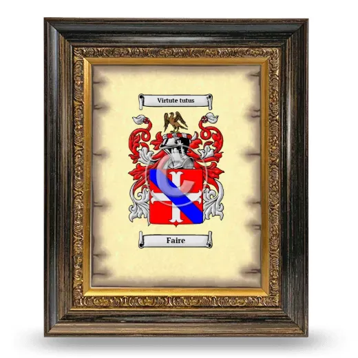 Faire Coat of Arms Framed - Heirloom