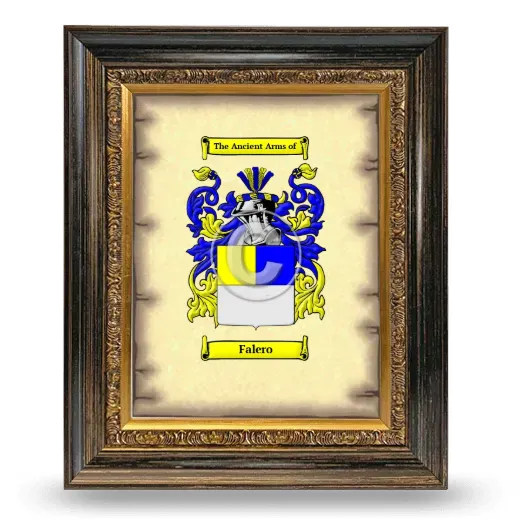 Falero Coat of Arms Framed - Heirloom