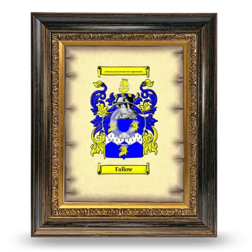 Fallow Coat of Arms Framed - Heirloom